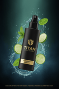 TITAN Post-Workout Body Mist — Cool Spearmint Cucumber Ocean Design