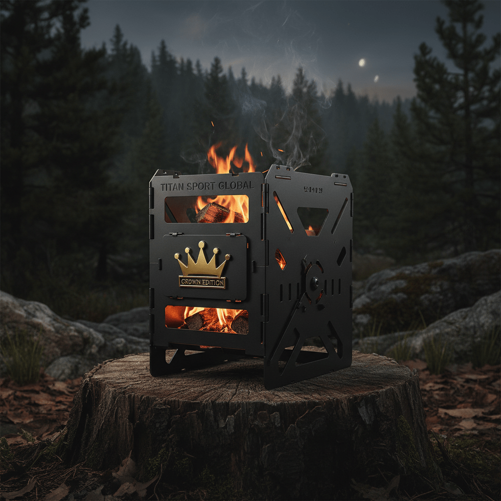 TITAN Tactical Wood-Burning Camp Stove Crown Edition