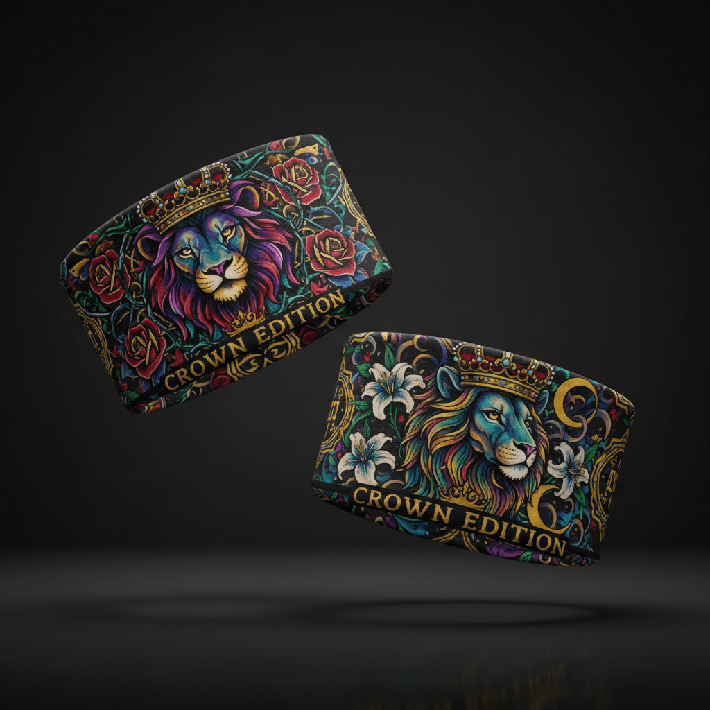 TITAN Wristbands Sweatbands - Athletic Pair Crown Edition