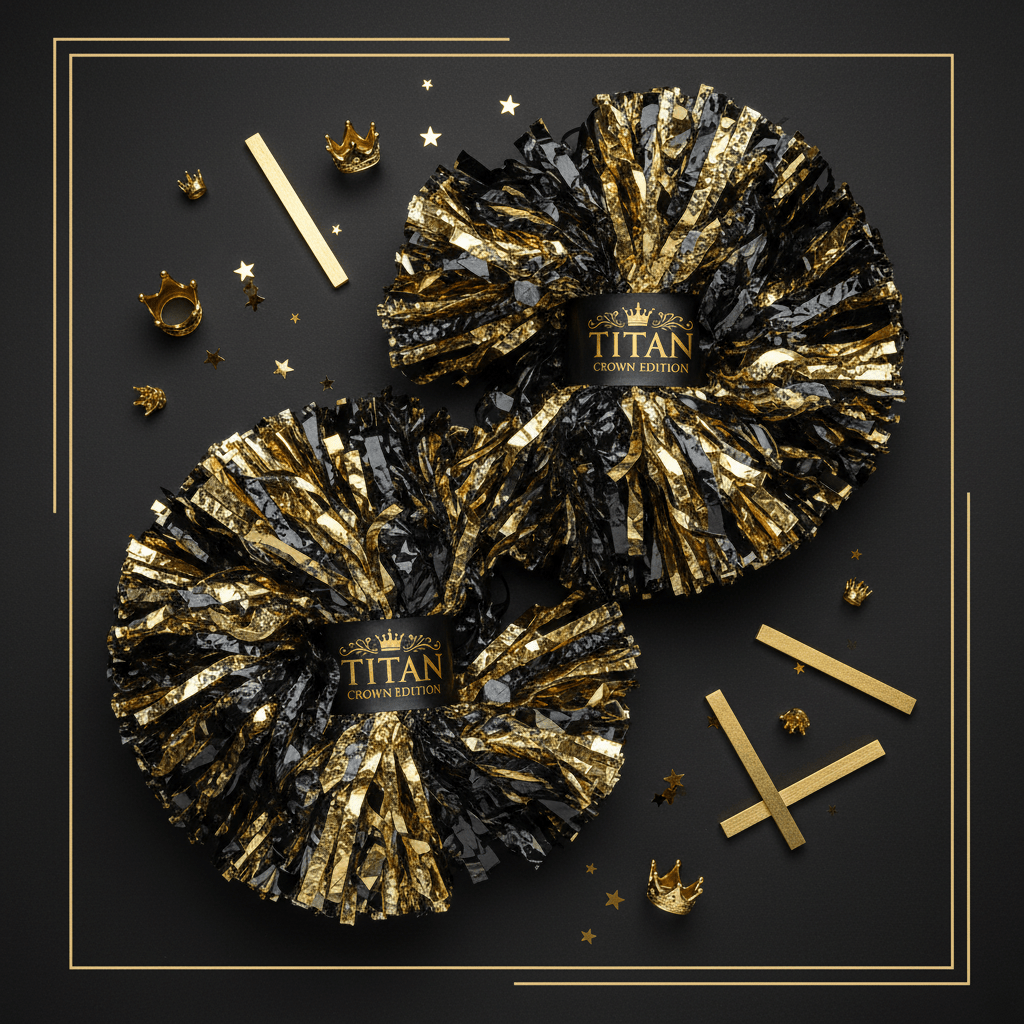 TITAN Crown Edition Cheerleading Pom Poms