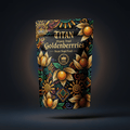 TITAN Organic Dried Goldenberries — Incan Superfood, Crown Edition tattoo-style artwork