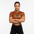 TITAN Tiger Flame Women’s Crop Top — Crown SWAG Edition