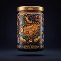 TITAN Peanut Butter Crunchy — Crown Edition bold tattoo-style artwork