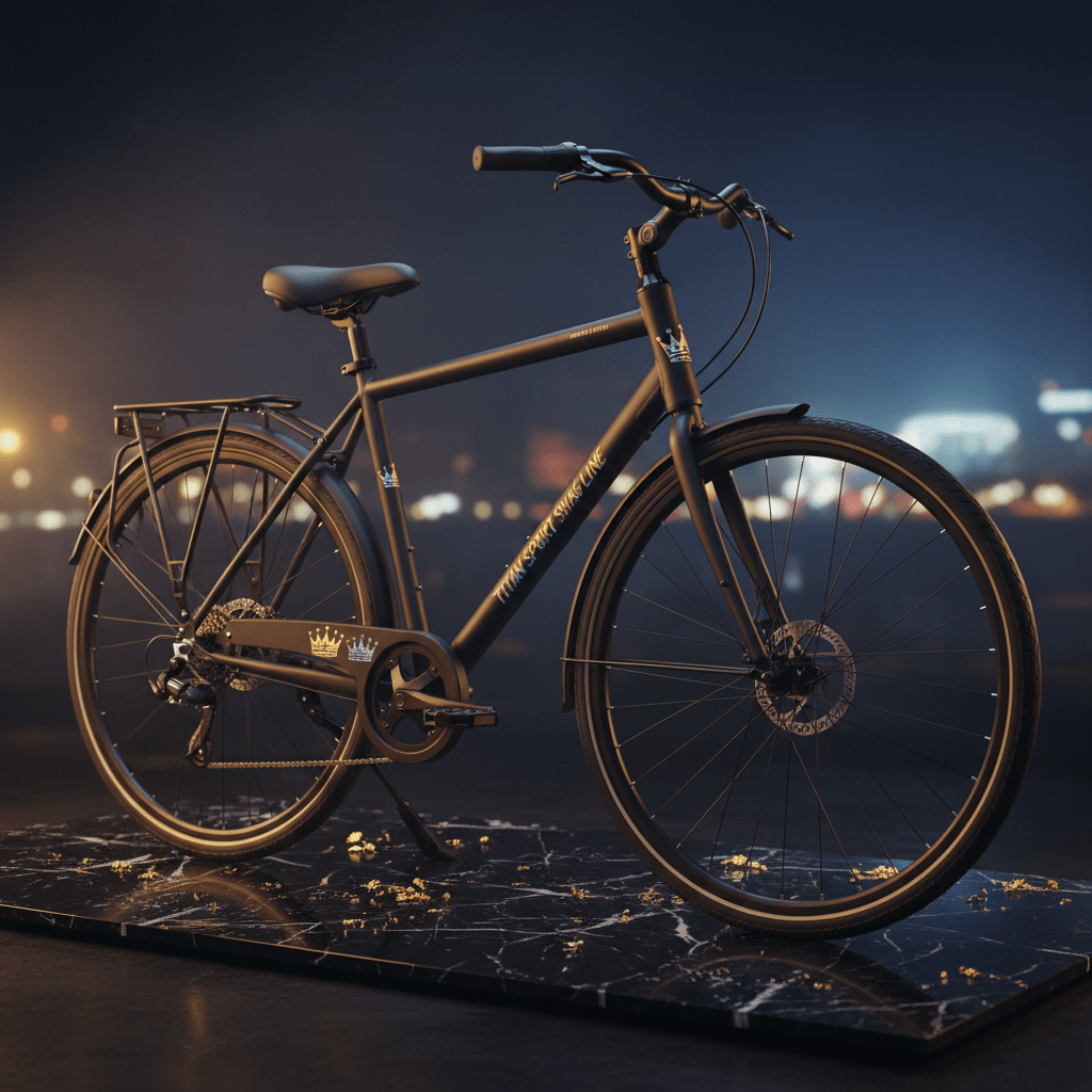 TITAN Crown Edition City Commuter Bike SWAG ART Urban Series