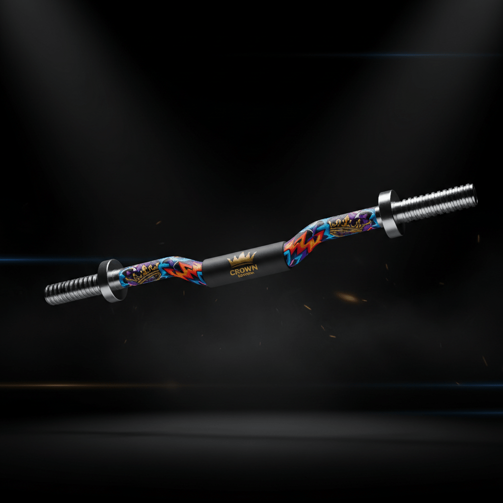 TITAN Crown Edition Olympic EZ Curl Bar