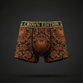 TITAN Women's Cozy Boxer Shorts Crown Edition — Tangerine Gold