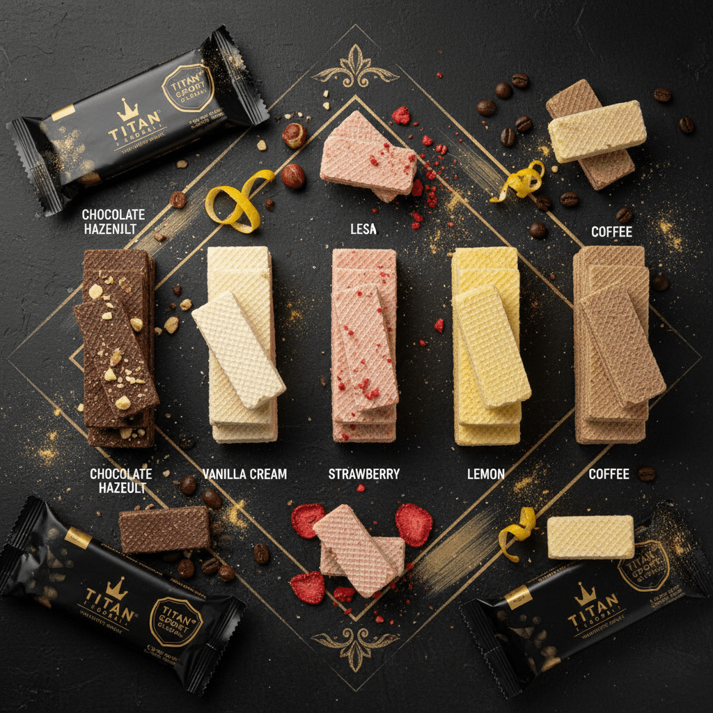 TITAN High-Protein Crown Wafer — 5 Flavors