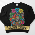 TITAN Plus Women's Floral Crown Folk Art Crewneck — Inclusive Crown Edition