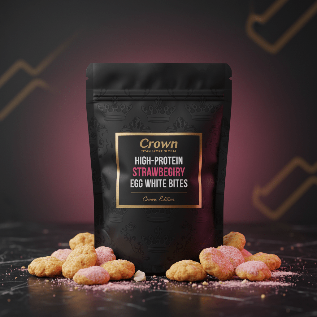 Crown High-Protein Strawberry Shortcake Egg White Bites - TITAN SPORT GLOBAL