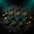 TITAN Crown Edition Athletic Sock Pack Emerald Gold 3-Pack