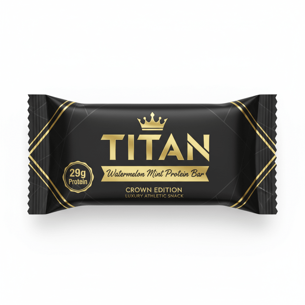 TITAN Watermelon Mint Protein Bar Crown Edition packaging