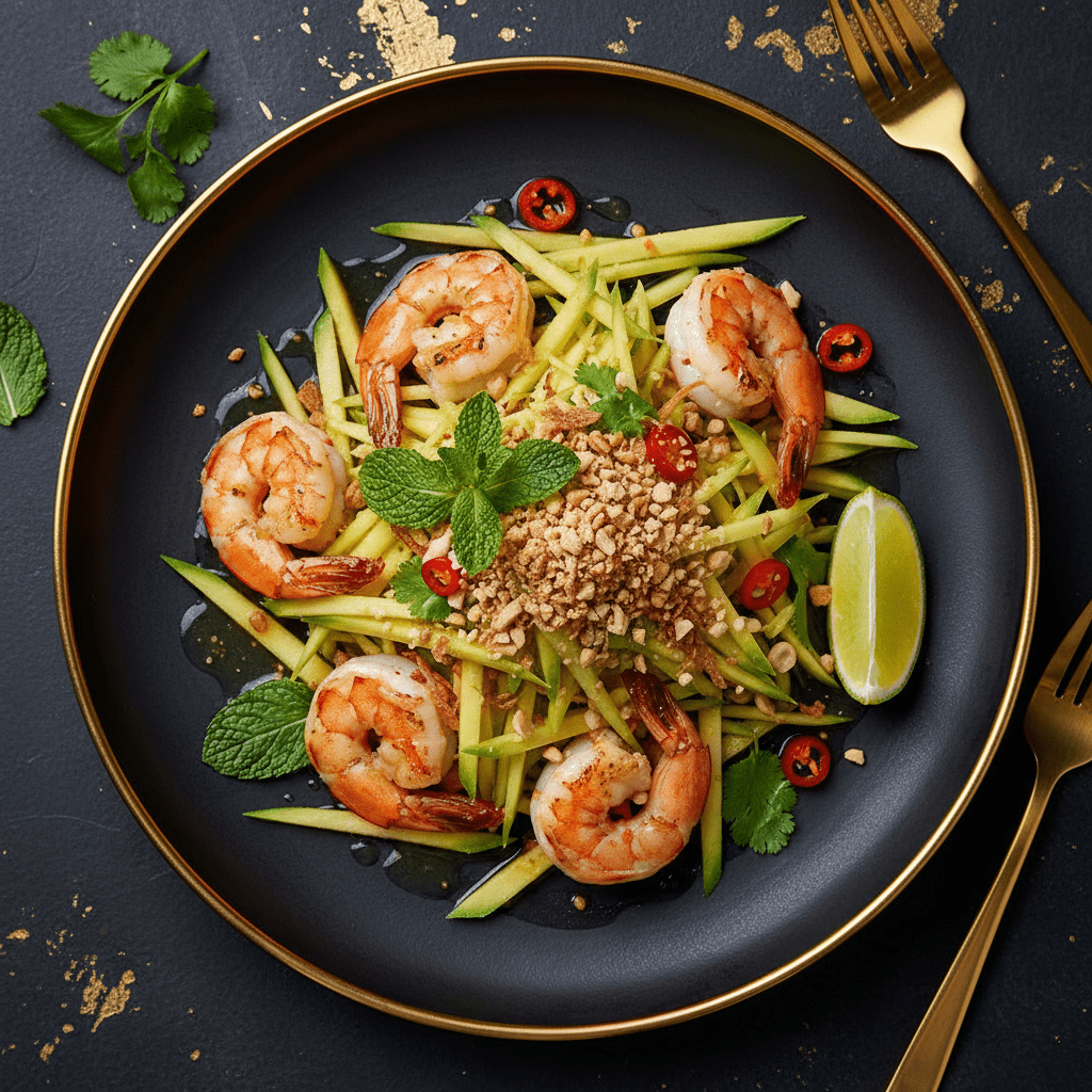 TITAN Cambodian Green Mango Shrimp Salad Lunch