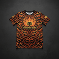 TITAN Kids Tiger Flame Crown T-Shirt flat lay