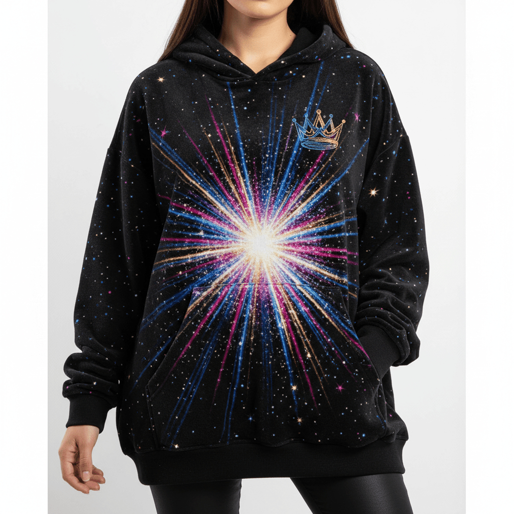 TITAN Cosmic Burst Women’s Hoodie — Crown SWAG Edition