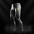 TITAN steel gray titanium compression leggings
