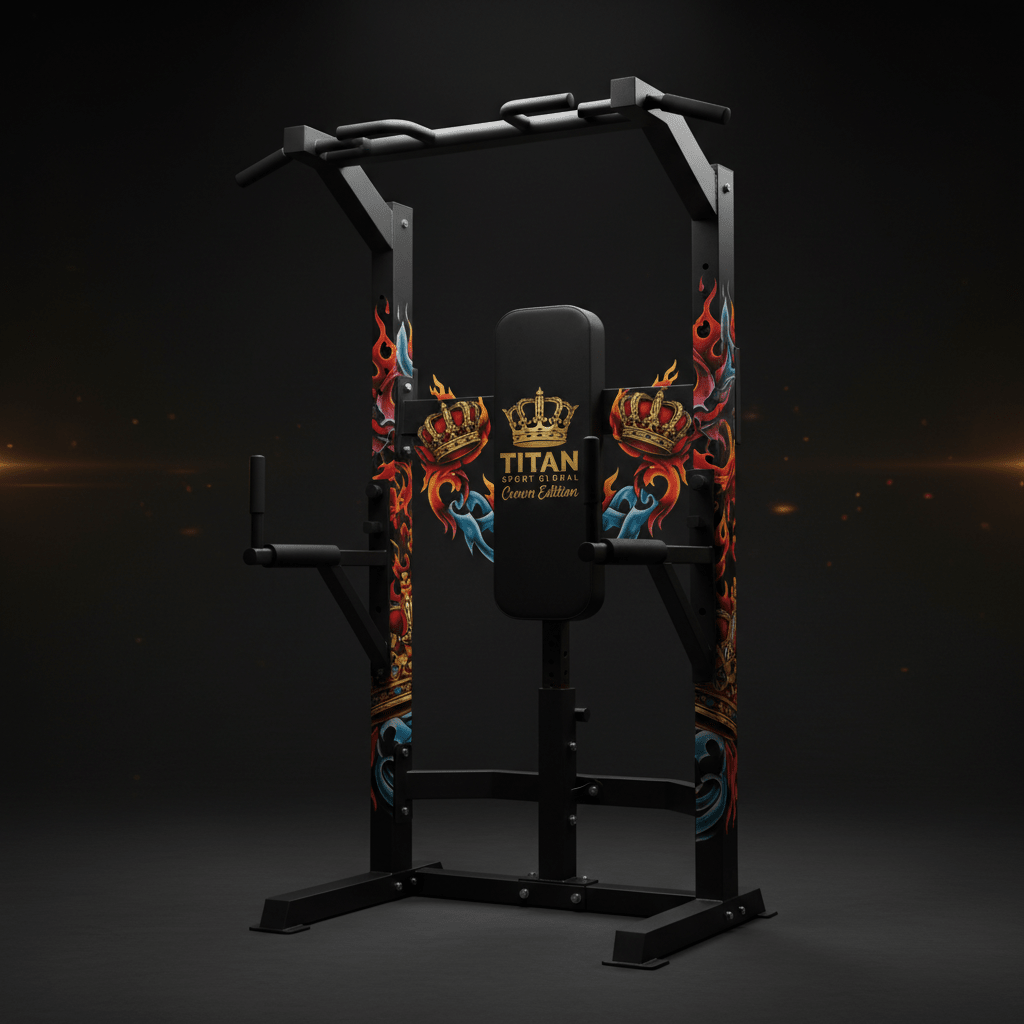 TITAN Crown Edition Captain's Chair Ab & Dip Station