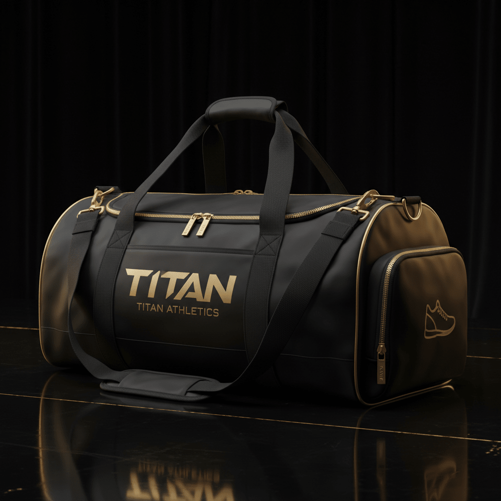 TITAN Gym Bag Large Duffel with Shoe Compartment
