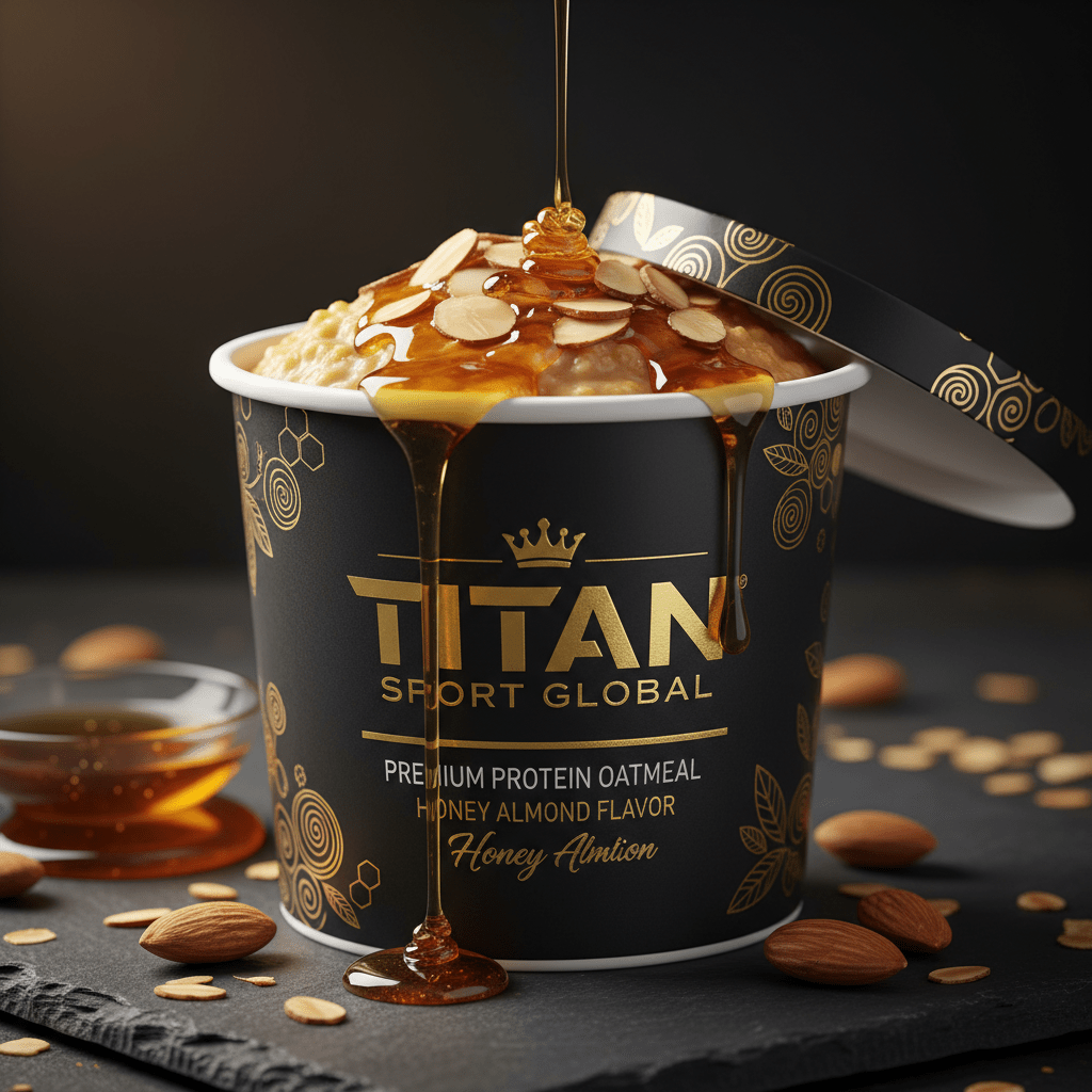 Crown High-Protein Honey Almond Oatmeal Cup