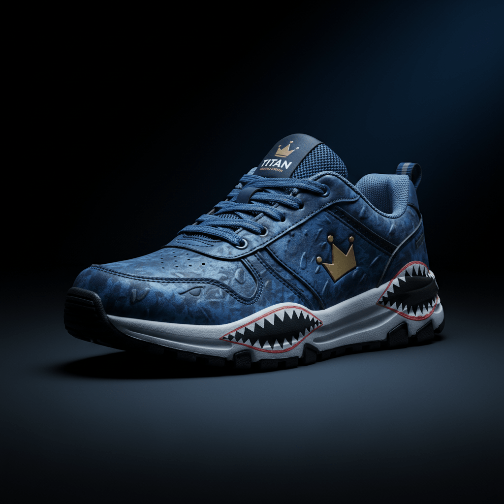 TITAN Kids Shark Attack Training Sneaker — Crown Edition