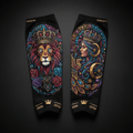 TITAN Crown Edition Tattoo Art Compression Shin Guard Sleeves