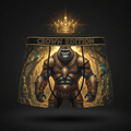 TITAN Benin Kingdom Gorilla Men's Boxer Briefs — Crown Edition