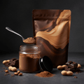 TITAN Peanut Butter Powder – Chocolate, premium product photography