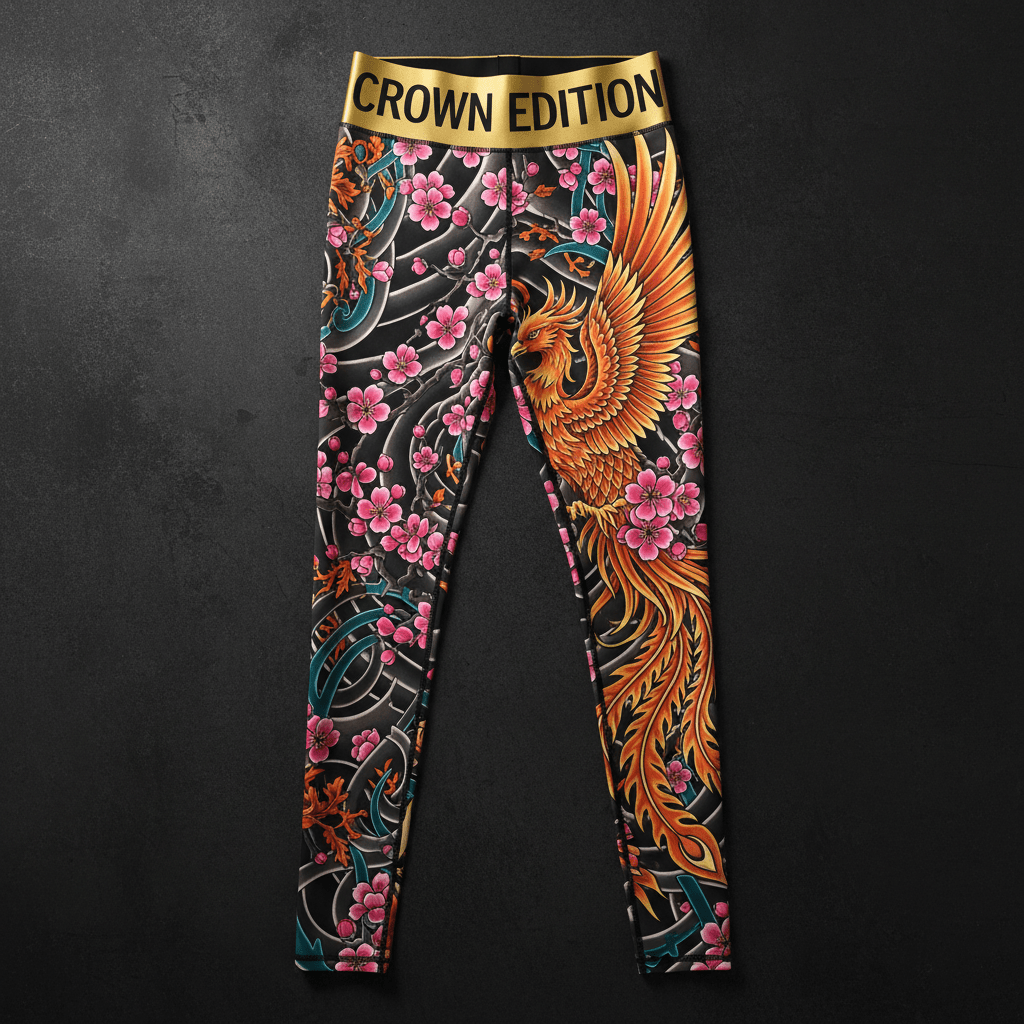 TITAN Crown Edition Tattoo Art Compression Tights Women's Athletic Bottoms