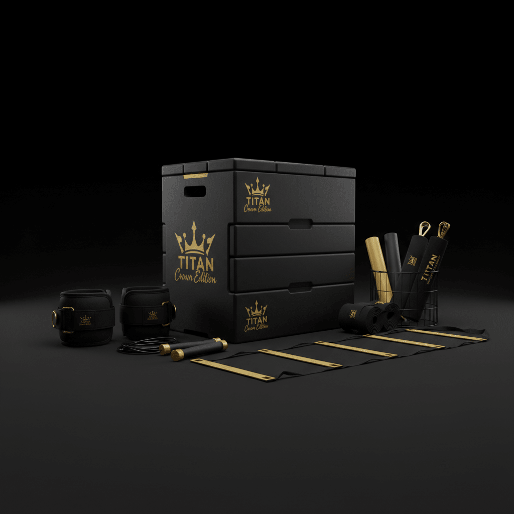 TITAN All-In-One Basketball Player's Vertical Jump Home Gym Kit — Crown Edition
