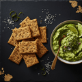 TITAN Flaxseed Cracker Guacamole Snack