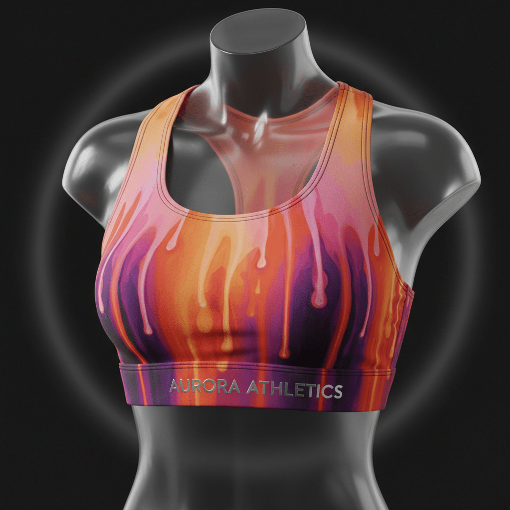 TITAN SWAG HER Sports Bra — Sunset Drip