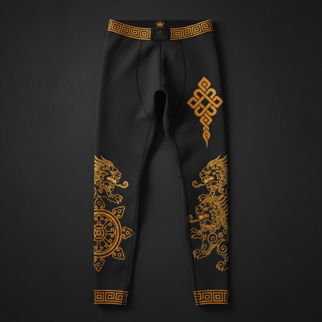 TITAN Tibetan Buddhist Compression Tights — Dharma Edition