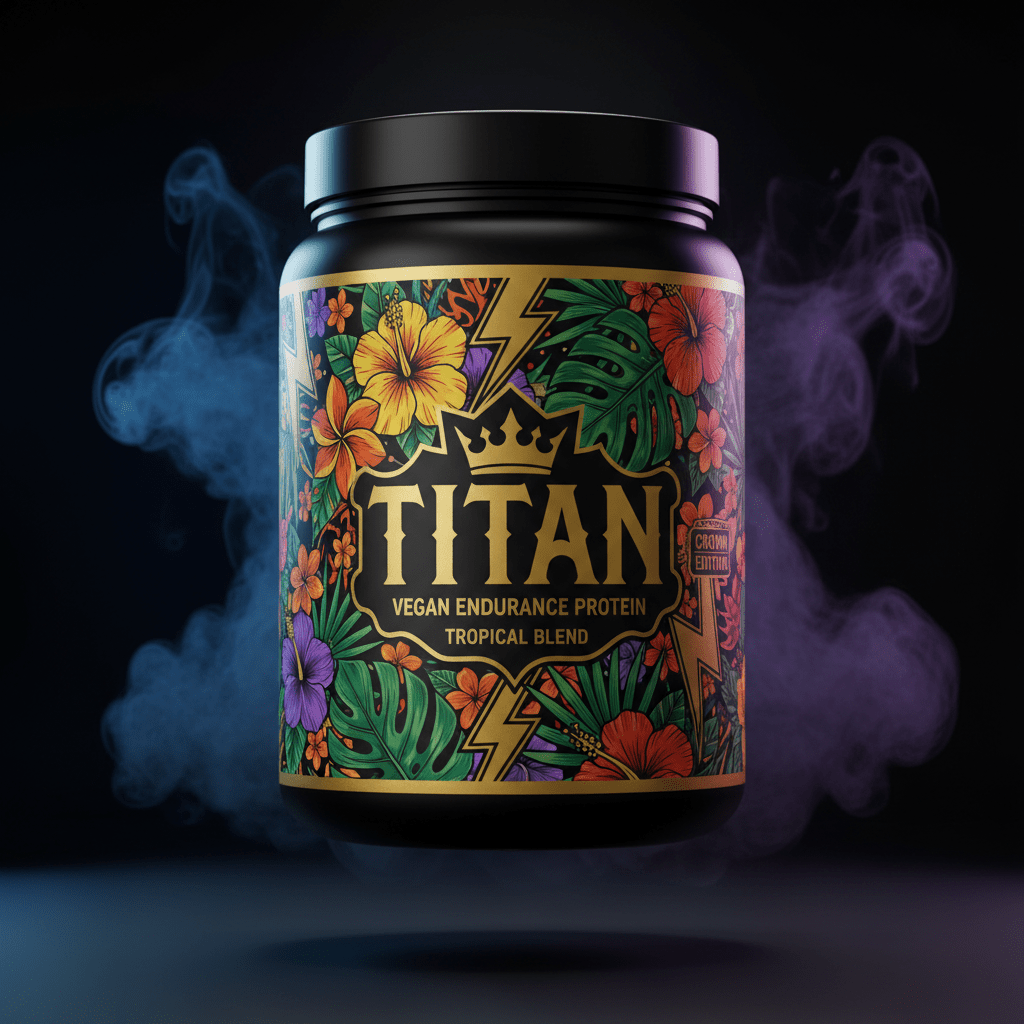 TITAN Vegan Endurance Protein Tropical Blend — Crown Edition