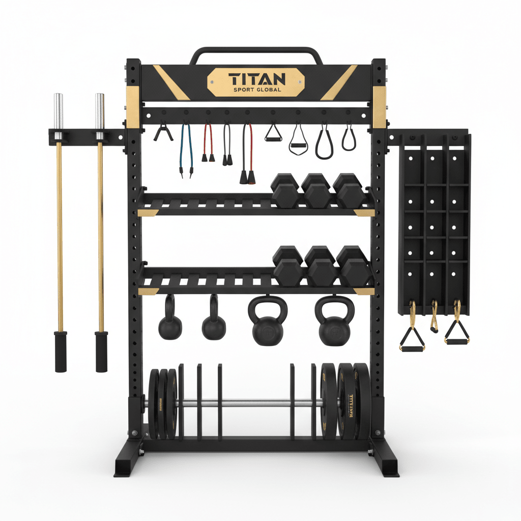 TITAN Home Gym Storage & Organization System — Crown Edition