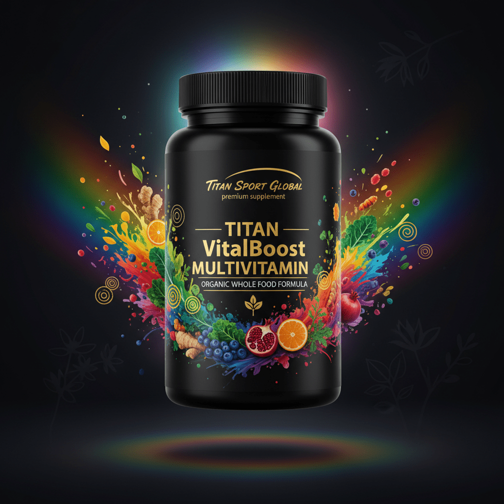 TITAN VitalBoost Multivitamin - Organic Whole Food Formula supplement bottle