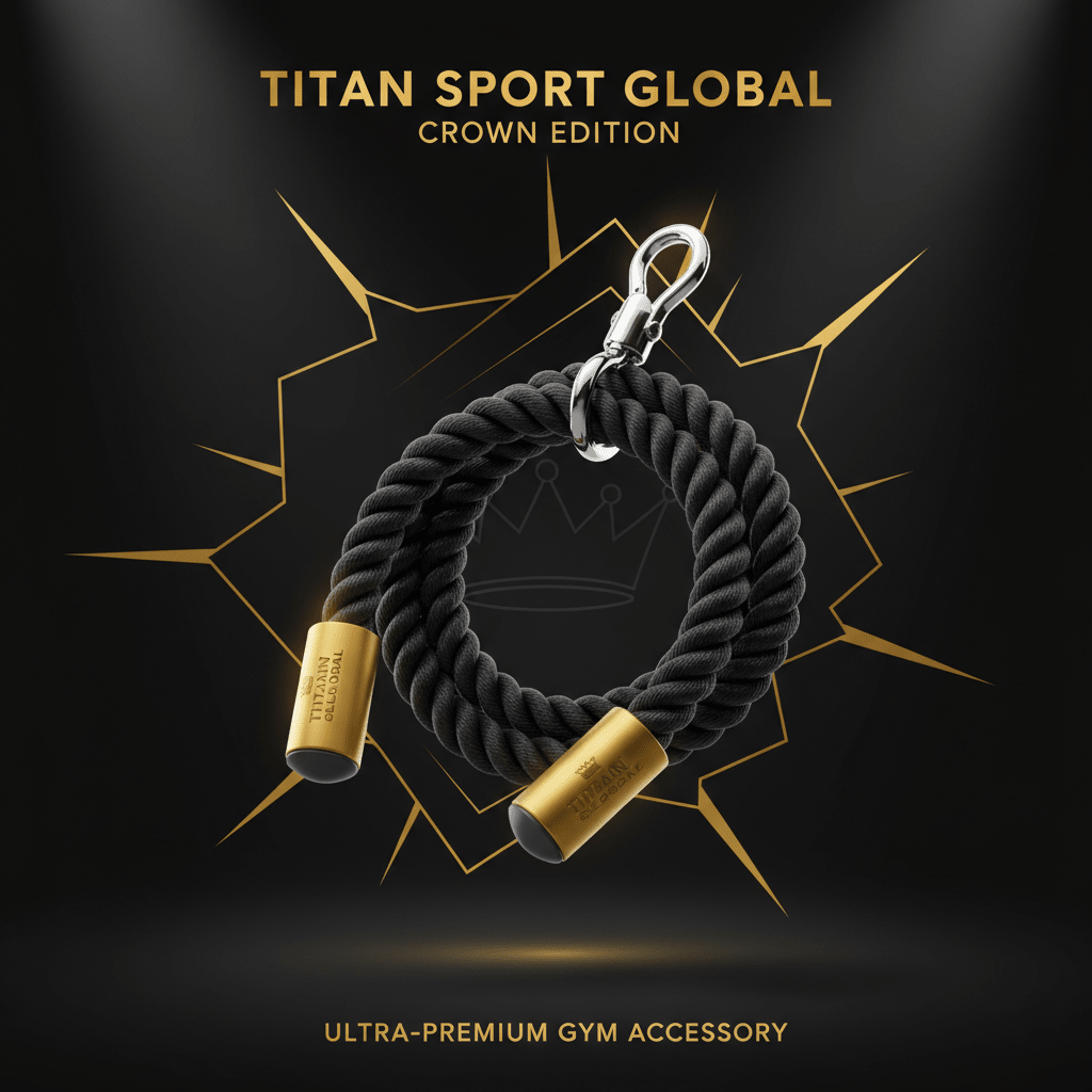 TITAN Tricep Rope - Crown Edition floating product shot