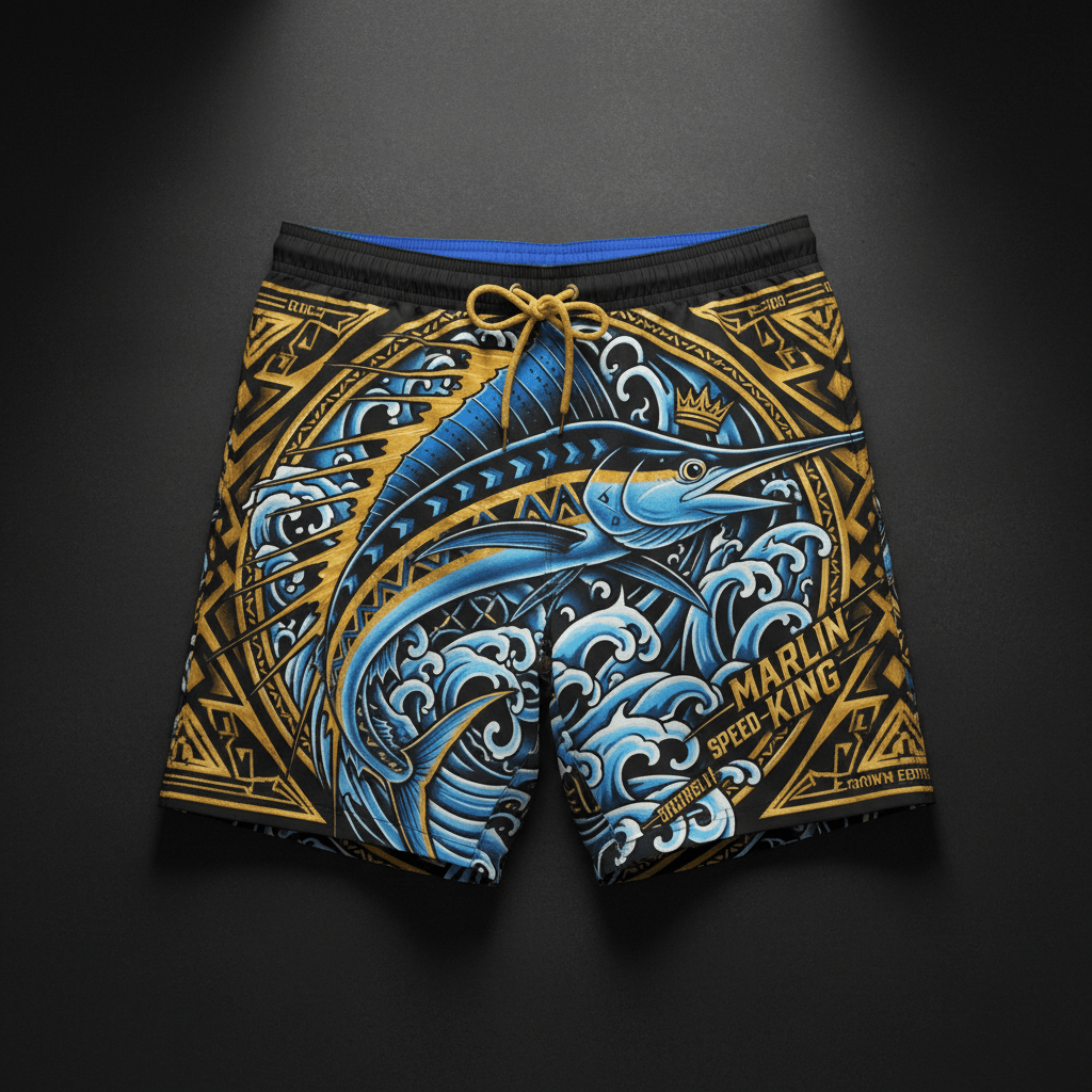 TITAN Men's Swim Trunks Marlin King Crown Edition