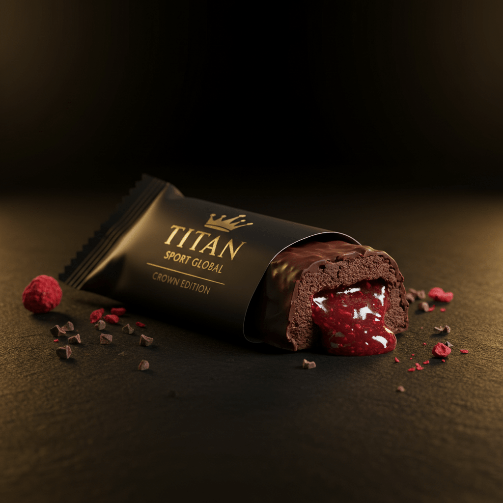 TITAN Crown Dark Chocolate Raspberry Truffle Protein Bar - Crown Edition