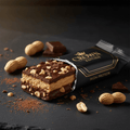 TITAN Double Peanut Butter Dark Chocolate Protein Bar — Crown Edition matte black packaging