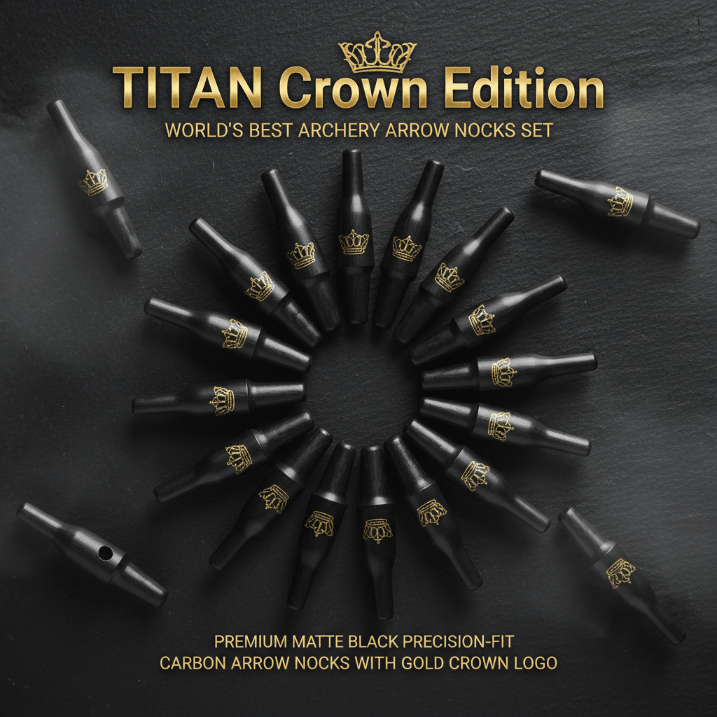 TITAN Crown Edition World's Most Precise Arrow Nock Set