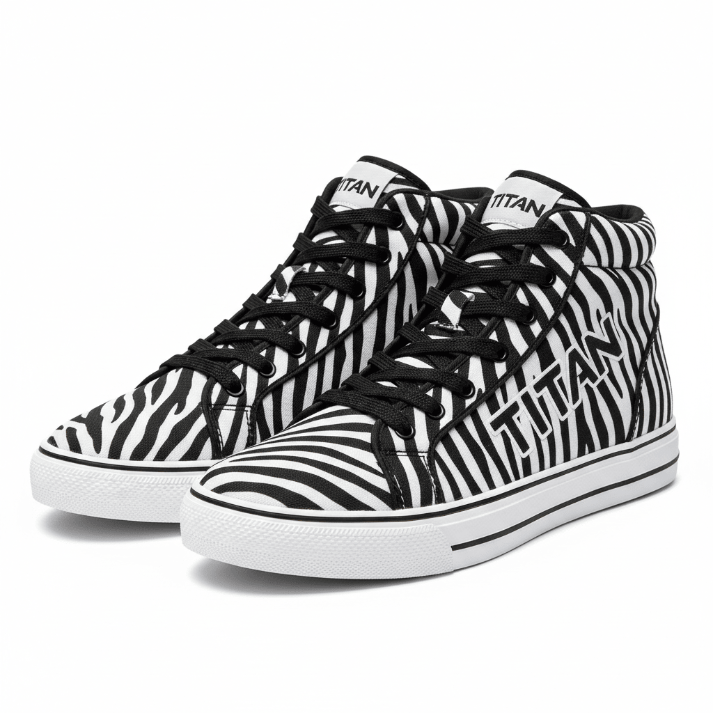 TITAN Zebra Stripe High Top Wild Edition