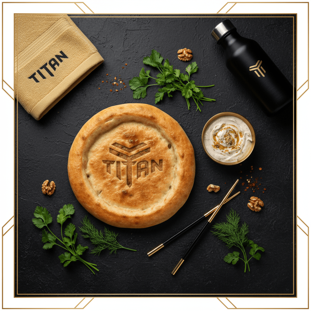 TITAN Georgian Vegan Lobiani Bean Flatbread Breakfast