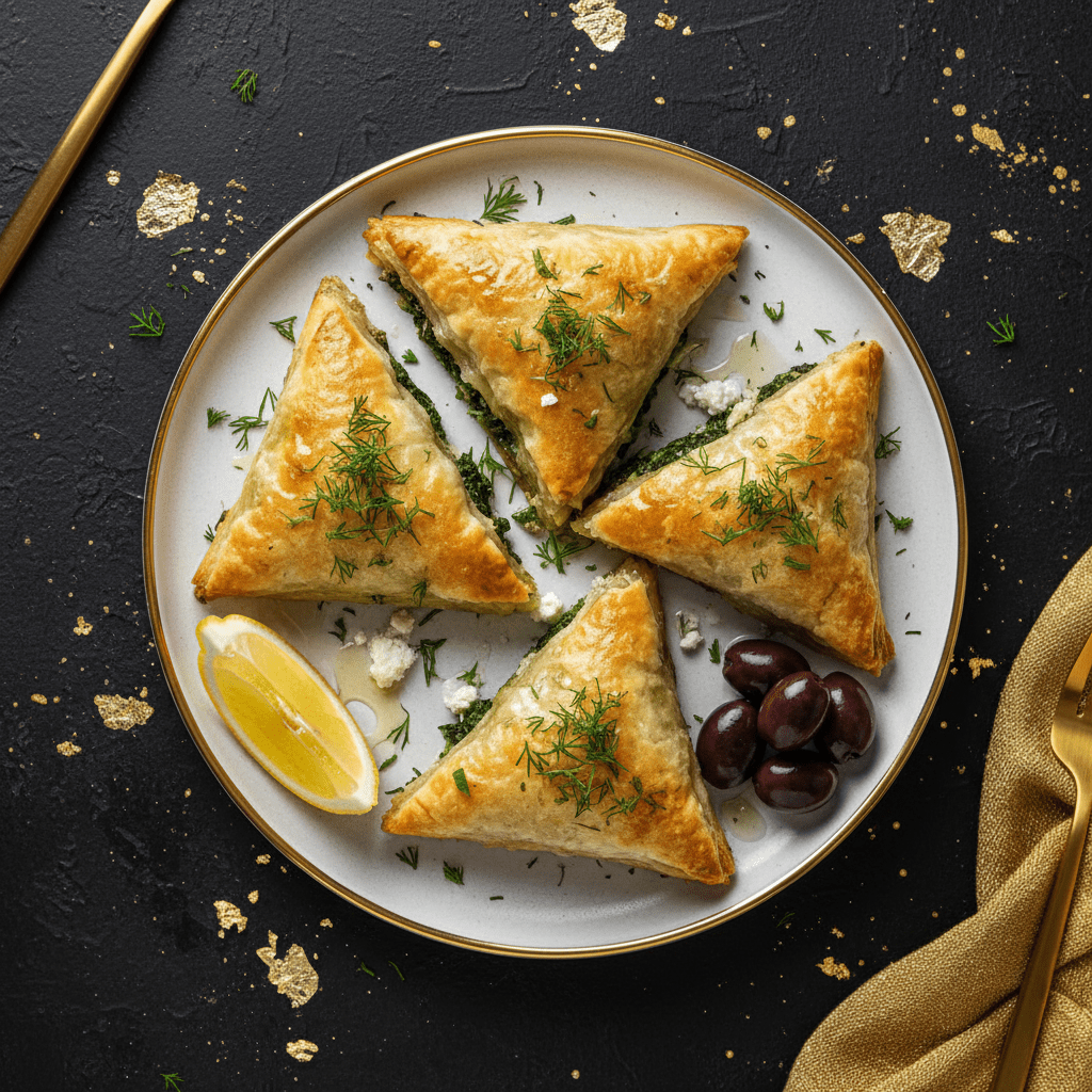 TITAN Greek Spanakopita Spinach Pie Vegetarian Lunch Plate