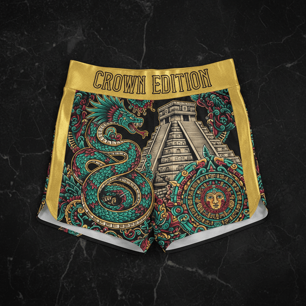 TITAN Crown Edition Tattoo Art Quetzalcoatl Shorts Women's Athletic Bottoms