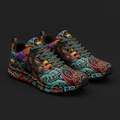 TITAN Crown Edition Color Polynesian Warrior Men's Running Shoe Color Tattoo Art
