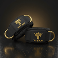 TITAN Lifting Straps - Black & Gold Padded Wrist Straps