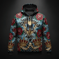 Washed & Made New Men's Hoodie — TITAN Crown Edition tattoo artwork