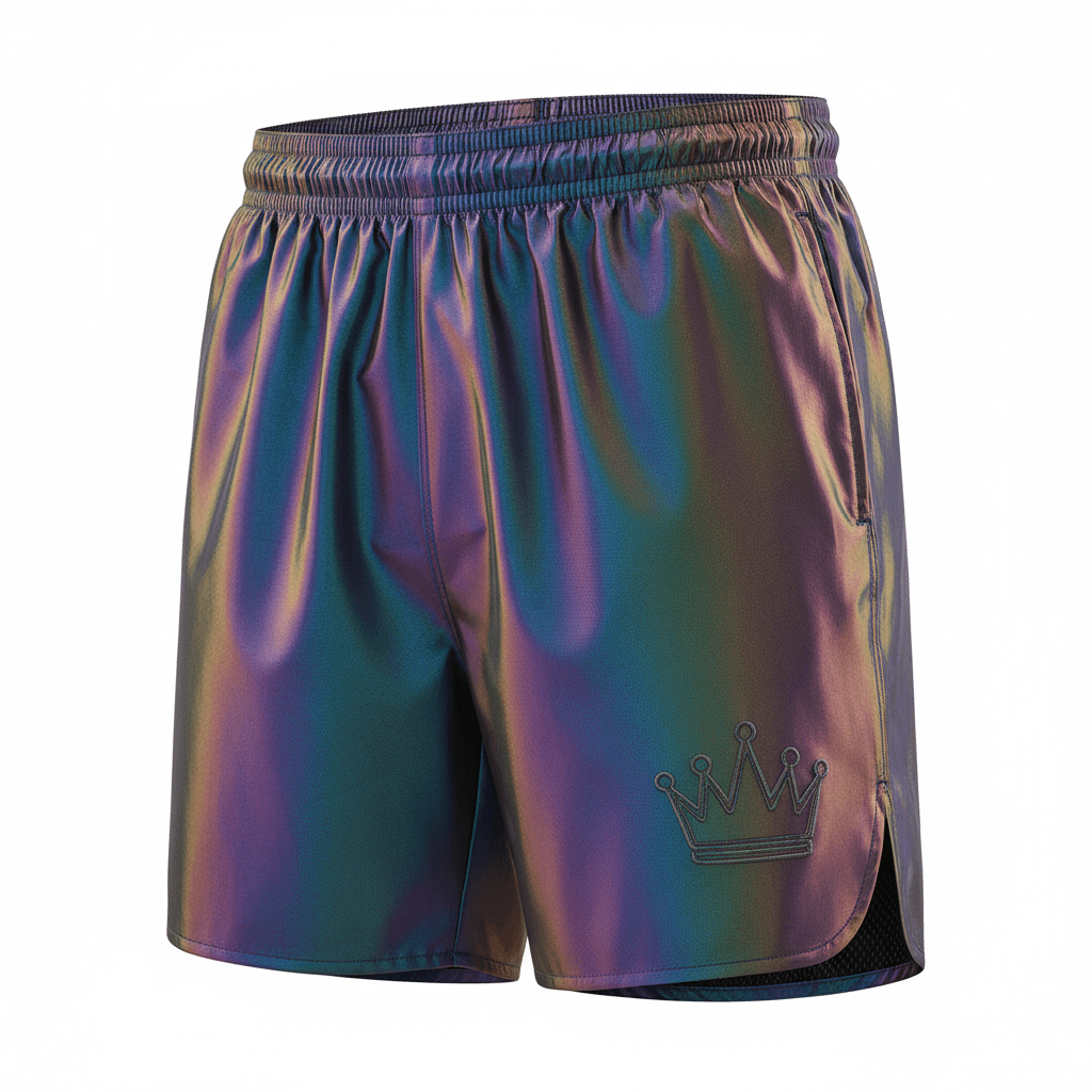 TITAN Holographic Crown Running Shorts — Crown SWAG Edition