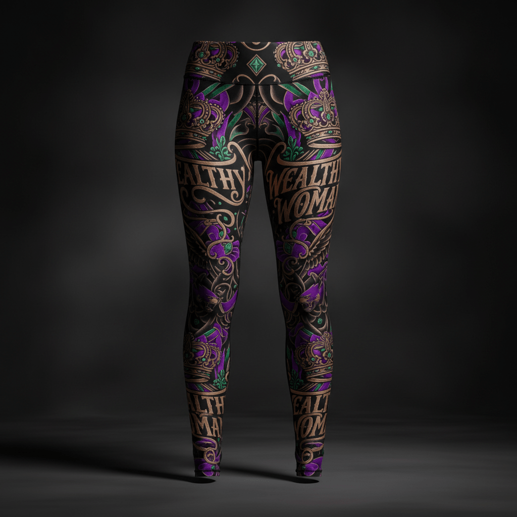 Women's Leggings — Wealthy Woman — Crown Edition