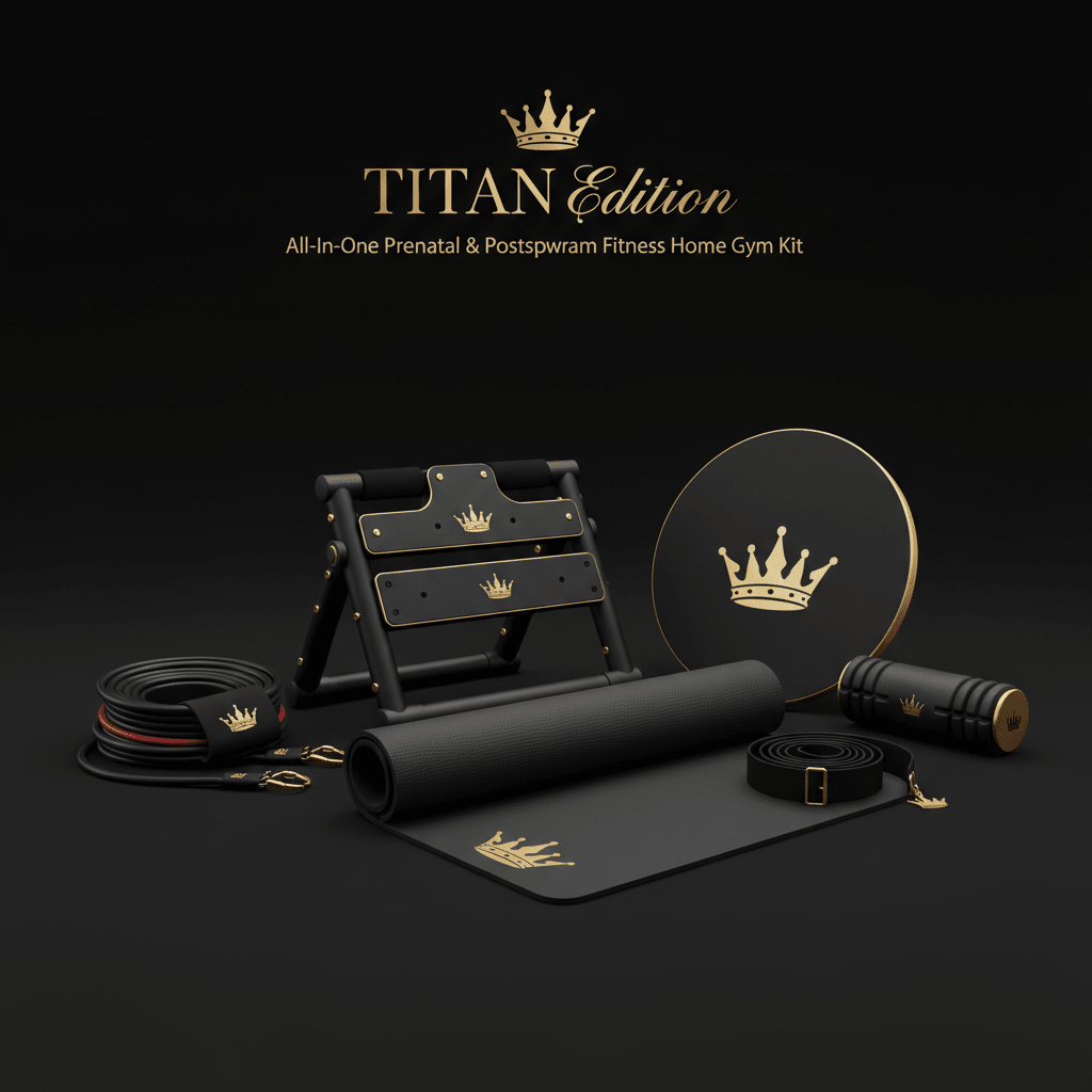TITAN All-In-One Prenatal & Postpartum Fitness Home Gym Kit — Crown Edition