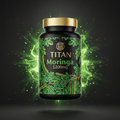 TITAN Moringa 1200mg supplement bottle